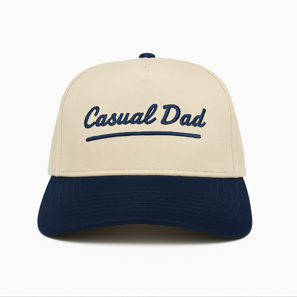 Hat Dad | Beige & Navy