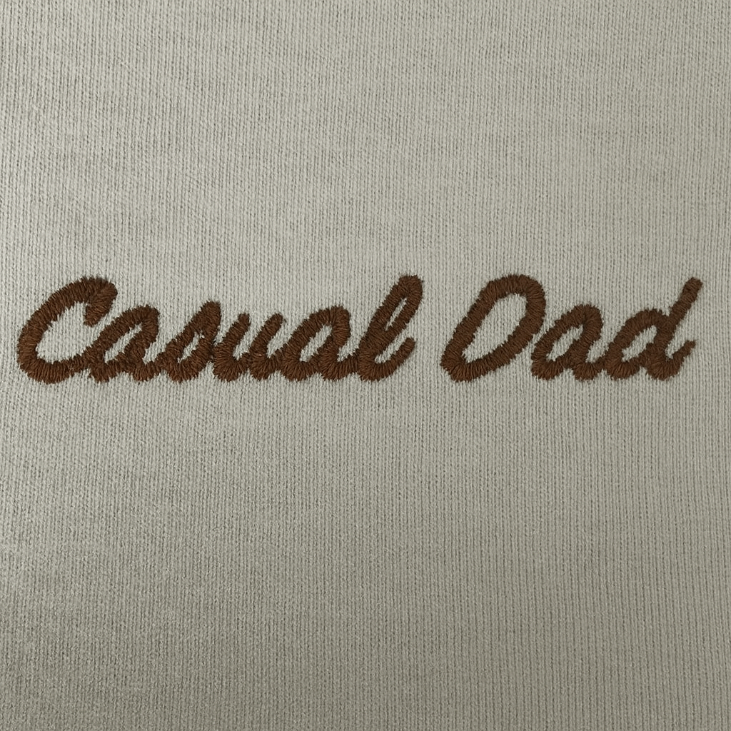 Casual Dad- Bone and brown